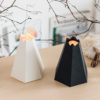 origami folding paper metal volcano vase aroma candle